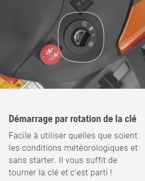 Tracteur tondeuse Husqvarna TS220T - éjection latérale - coupe 108cm - 708cm3