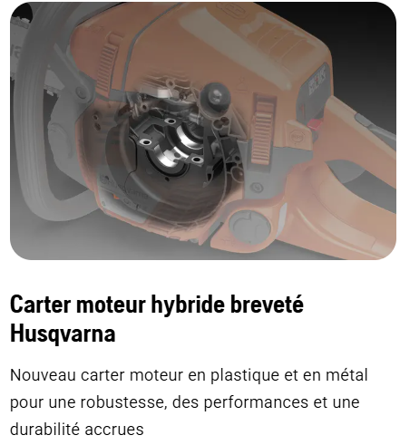 Tronçonneuse Husqvarna 445S - .325 - 1,3mm - Guide 45cm - 50 cm3 - 5,1 kg