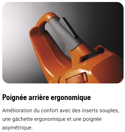 Tronçonneuse Husqvarna 445S - .325 - 1,3mm - Guide 45cm - 50 cm3 - 5,1 kg