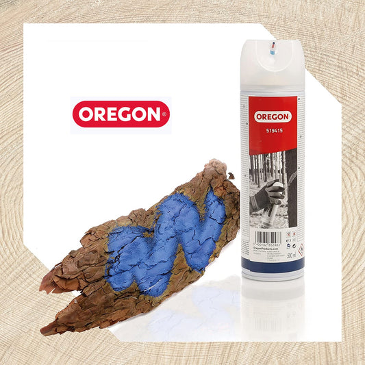 Spray marquage bois bleu fluorescent Oregon 519415 - 500 ml