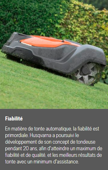 Robot tondeuse Husqvarna Automower 310 Mark II - Surface max 1000m2 - Pente max 40% (22°)