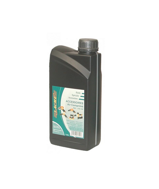 Bidon 1L huile spéciale accessoires air comprimé LACME 318100