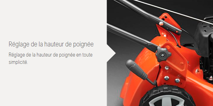 Tondeuse Husqvarna LC140SP - 123cm3 - tractée - carter acier 40cm - ramassage