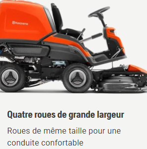 Rider à ramassage Husqvarna RC318T - 656cm3 - carter 103cm - 3 lames