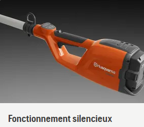 Tronçonneuse élagueuse sur perche à batterie Husqvarna 120iTK4-P pack avec batterie BLi10 + chargeur QC80