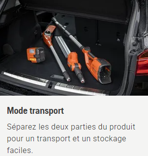 Tronçonneuse élagueuse sur perche à batterie Husqvarna 120iTK4-P pack avec batterie BLi10 + chargeur QC80