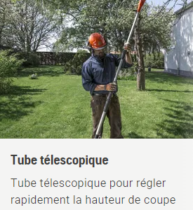 Tronçonneuse élagueuse sur perche à batterie Husqvarna 120iTK4-P pack avec batterie BLi10 + chargeur QC80