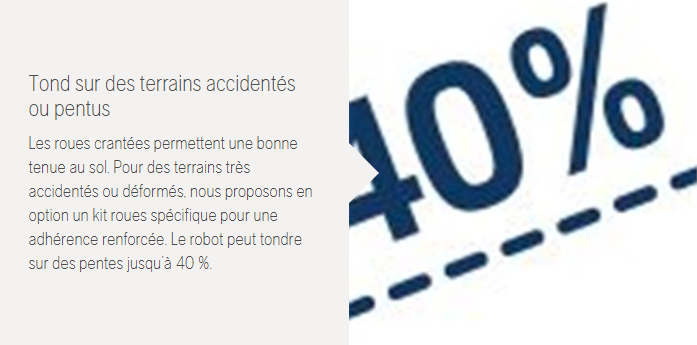 Robot tondeuse Husqvarna Automower 310 Mark II - Surface max 1000m2 - Pente max 40% (22°)