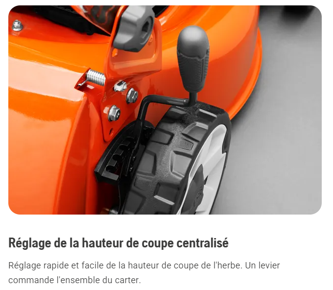 Tondeuse Husqvarna LC356V - 166cm3 - tractée - carter acier 56cm - ramassage/éjection latérale