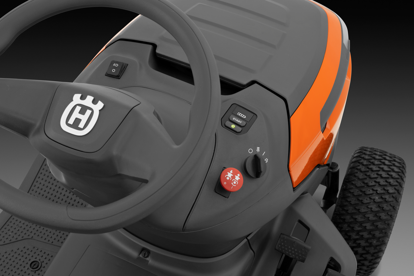 Tracteur tondeuse Husqvarna TS100i - éjection latérale - coupe 95cm - électrique Li-Ion 48V 2kW / 40Ah