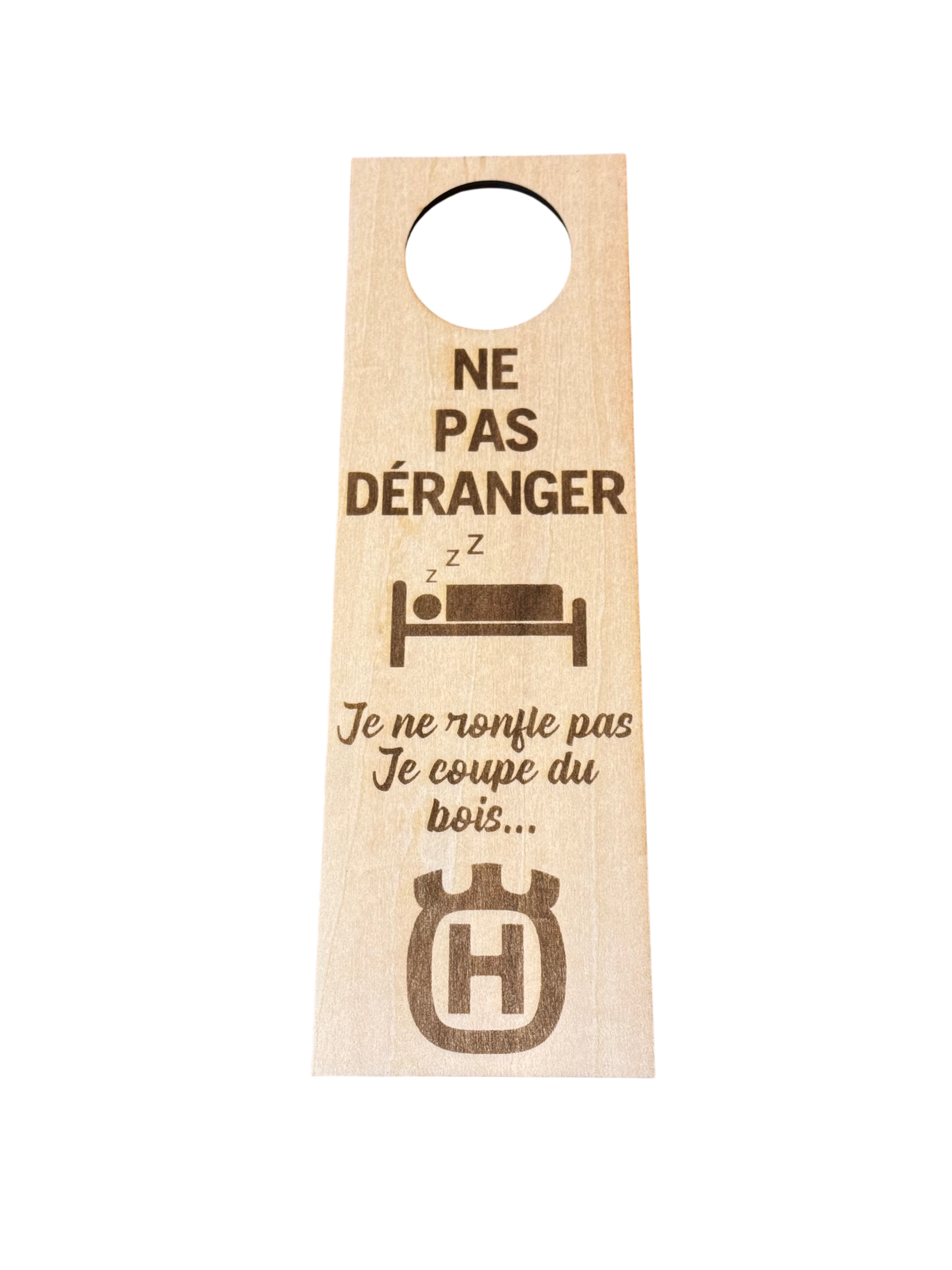 Accroche porte bois Ne pas déranger Husqvarna
