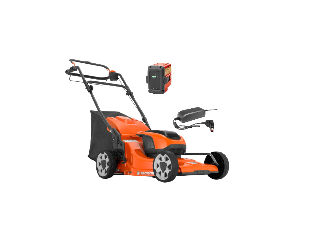 Tondeuse à batterie Husqvarna LC142is pack avec batterie BLi20 + chargeur QC80