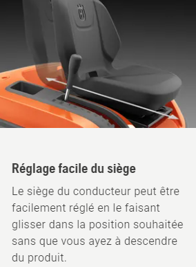 Tracteur tondeuse Husqvarna TS220T - éjection latérale - coupe 108cm - 708cm3