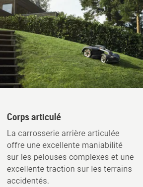 Robot tondeuse Husqvarna Automower 435X AWD NERA - Surface max 5000m2 - Pente max 70% (35°) - 4 roues motrices
