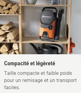 Nettoyeur haute pression Husqvarna PW130 - 130 bar - débit max 465 l/h