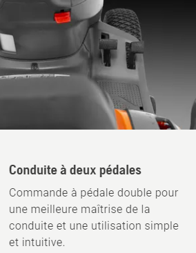 Tracteur tondeuse Husqvarna TC112 - ramassage - coupe 95cm - 413cm3
