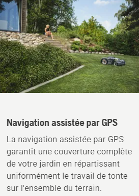 Robot tondeuse Husqvarna Automower 435X AWD NERA - Surface max 5000m2 - Pente max 70% (35°) - 4 roues motrices