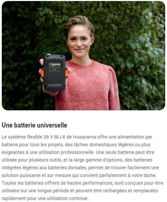 Tronçonneuse à batterie Husqvarna 242i pack avec batterie 40-B140 + chargeur 40-C80