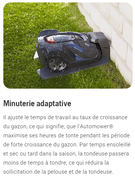 Robot tondeuse Husqvarna Automower 320 NERA - Surface max 2200m2 - Pente max 50% (27°)