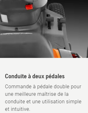 Tracteur tondeuse Husqvarna TS112 - éjection latérale - coupe 95cm - 413cm3
