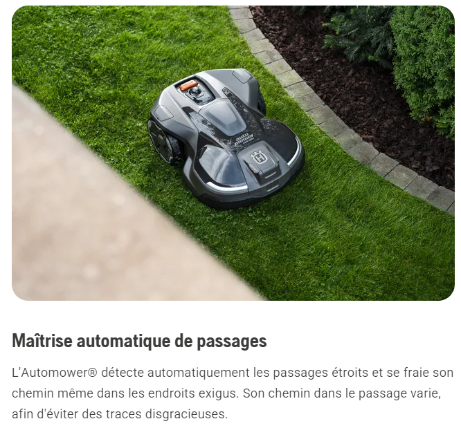 Robot tondeuse Husqvarna Automower 450V - Surface max 7500m² - Pente max 50%