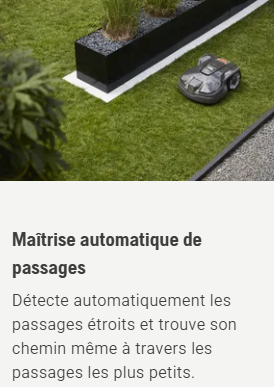 Robot tondeuse Husqvarna Automower 305E NERA - Surface max 600m2 - Pente max 30% (17°)
