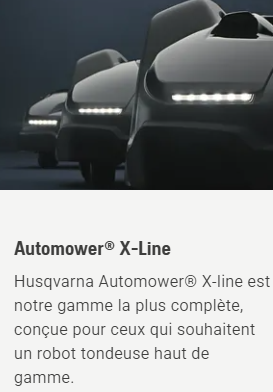 Robot tondeuse Husqvarna Automower 410XE NERA - Surface max 1000m2 - Pente max 30% (17°)