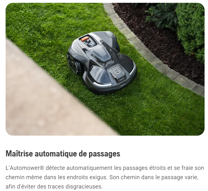 Robot tondeuse Husqvarna Automower 430V - Surface max 4800m² - Pente max 50%
