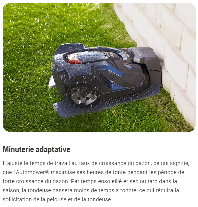 Robot tondeuse Husqvarna Automower 450V - Surface max 7500m² - Pente max 50%