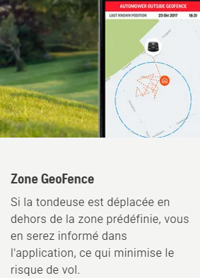 Robot tondeuse Husqvarna Automower 410XE NERA - Surface max 1000m2 - Pente max 30% (17°)