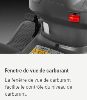 Tracteur tondeuse Husqvarna TC114 - ramassage - coupe 95cm - 452cm3