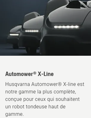 Robot tondeuse Husqvarna Automower 435X AWD NERA - Surface max 5000m2 - Pente max 70% (35°) - 4 roues motrices