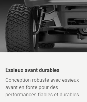 Tracteur tondeuse Husqvarna TS217T - éjection latérale - coupe 108cm - 635cm3