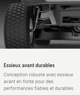 Tracteur tondeuse Husqvarna TS220T - éjection latérale - coupe 108cm - 708cm3