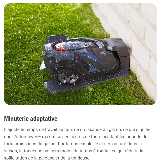 Robot tondeuse Husqvarna Automower 405VE NERA - Surface max 900m² - Pente max 30% (22°)