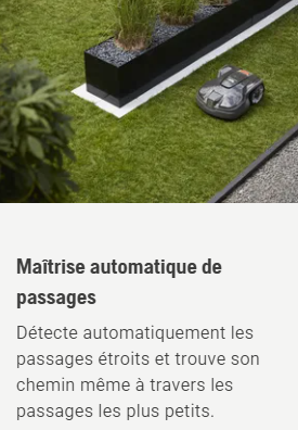 Robot tondeuse Husqvarna Automower 410XE NERA - Surface max 1000m2 - Pente max 30% (17°)