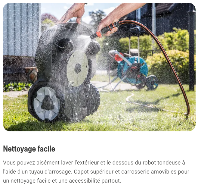 Robot tondeuse Husqvarna Automower 430V - Surface max 4800m² - Pente max 50%