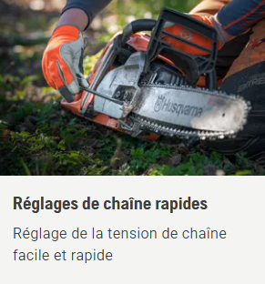 Tronçonneuse Husqvarna 445 Rancher - .325 - 1,5mm - Guide 45cm - 55 cm3 - 6 kg