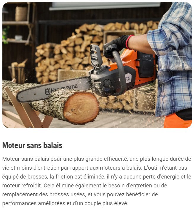 Tronçonneuse à batterie Husqvarna 230i pack avec batterie 40-B140 + chargeur 40-C80