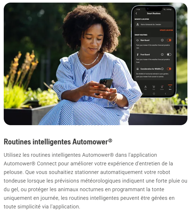 Robot tondeuse Husqvarna Automower 430V - Surface max 4800m² - Pente max 50%