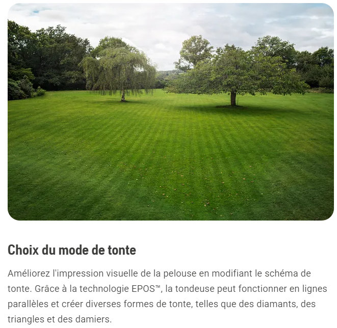Robot tondeuse Husqvarna Automower 410VE NERA - Surface max 1500m² - Pente max 30% (22°)