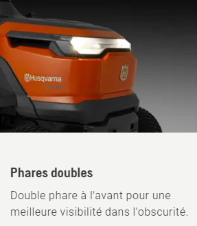 Tracteur tondeuse Husqvarna TS114 - éjection latérale - coupe 95cm - 452cm3