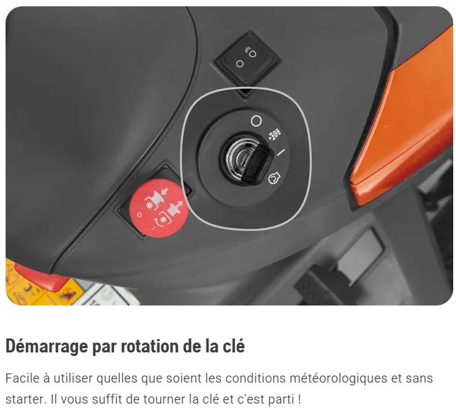 Tracteur tondeuse Husqvarna TC215T - ramassage - coupe 95cm - 586cm3