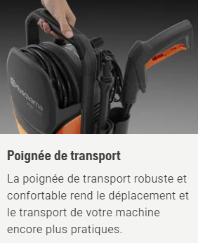 Nettoyeur haute pression Husqvarna PW130 - 130 bar - débit max 465 l/h