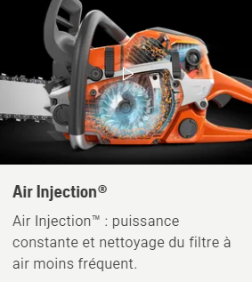 Tronçonneuse Husqvarna 445 Rancher - .325 - 1,5mm - Guide 45cm - 55 cm3 - 6 kg