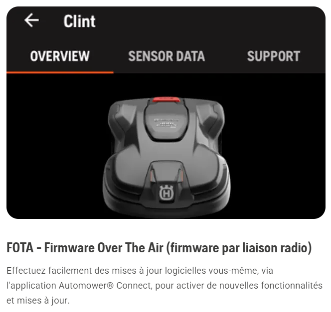 Robot tondeuse Husqvarna Automower 410VE NERA - Surface max 1500m² - Pente max 30% (22°)