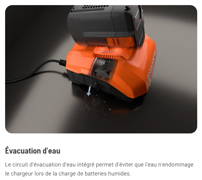 Chargeur de batteries Husqvarna 40-C500X