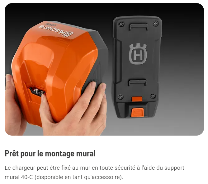 Chargeur de batteries Husqvarna 40-C500X