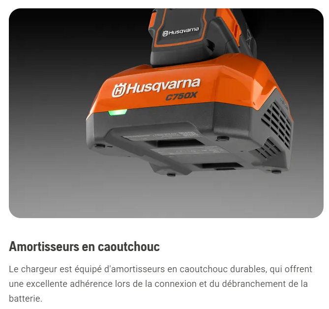 Chargeur de batteries Husqvarna 40-C500X