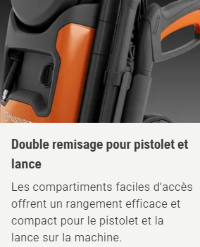 Nettoyeur haute pression Husqvarna PW130 -  130 bar - débit max 465 l/h